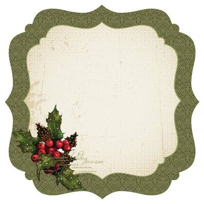 Paper Kaisercraft - Yuletide Collection - Specialty Gloss Die Cut - Grape