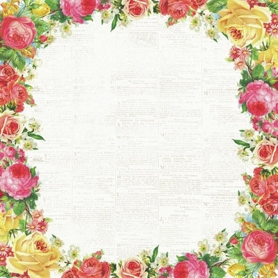 Paper Kaisercraft - Tropical Punch Collection - Specialty Gloss - Rosewater