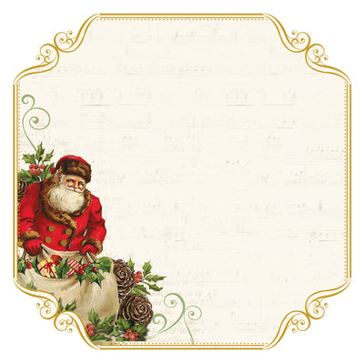 Paper Kaisercraft - Silent Night Collection - Specialty Foil - Santa List