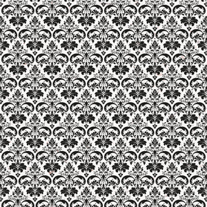 Paper Kaisercraft - Everlasting Collection - Specialty Flocking - Damask