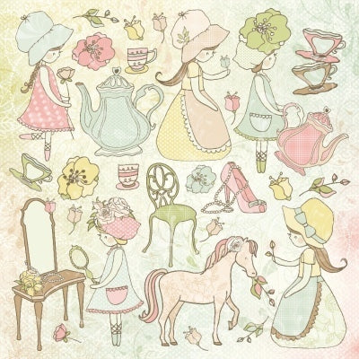 Sticker Sheet Kaisercraft Lil' Primrose Collection - Princess