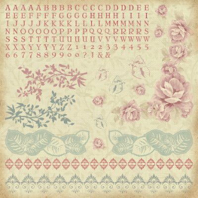 Sticker Sheet Kaisercraft Magnolia Grove Collection