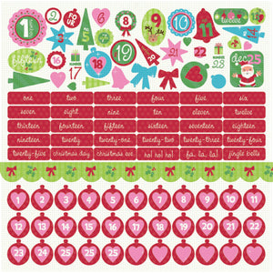 Sticker Sheet Kaisercraft Mint Twist - Numbers