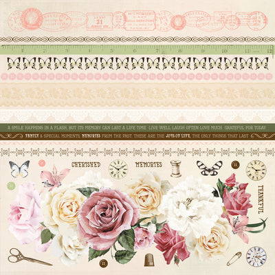 Sticker Sheet Kaisercraft Mademoiselle Collection