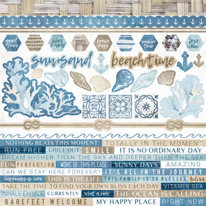 Sticker Sheet Kaisercraft Beach Shack Collection