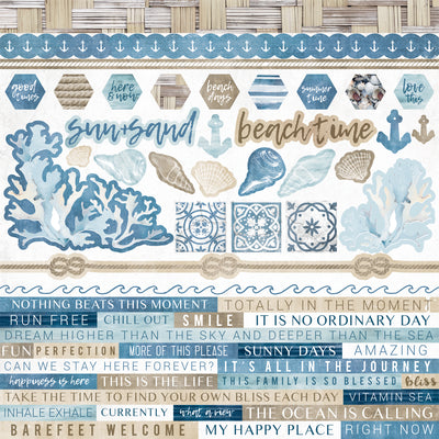 Sticker Sheet Kaisercraft Beach Shack Collection